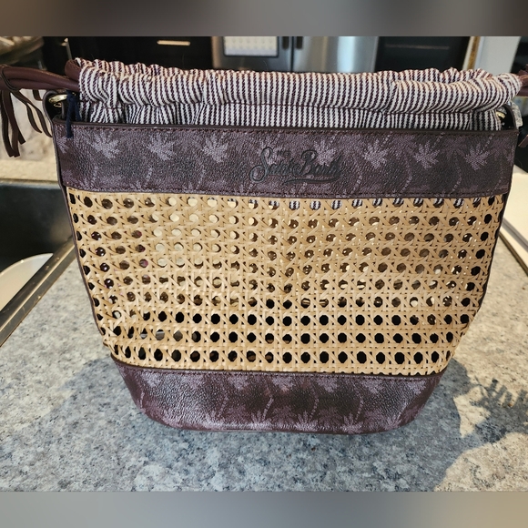 MC2 Saint Barth NWT Bucket Bag with palm tree print - Picture 1 of 6